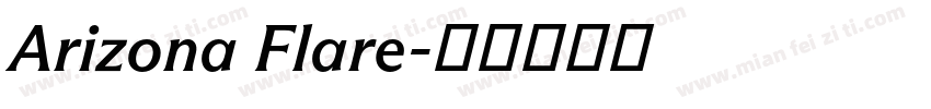 Arizona Flare字体转换